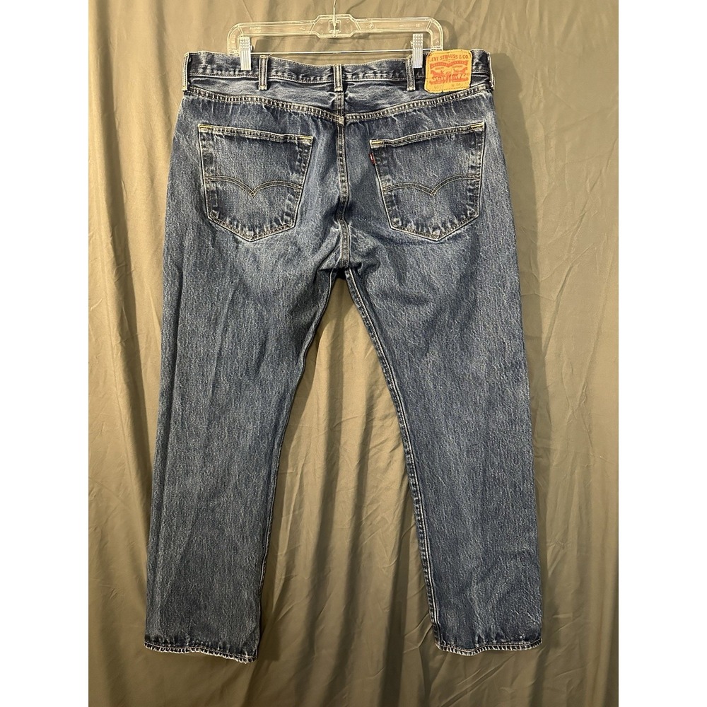 Vintage Levis 501 Jeans Mens 40x32 Blue Denim Button Fly Faded - Picture 2 of 7